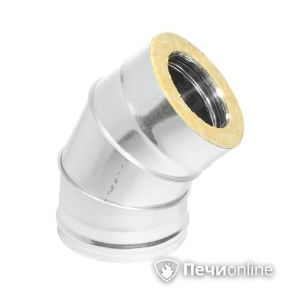 Колено 135° (45°) Теплов и Сухов Отвод Термо 45* ОТ-Р 430-0.5/оцинковка D150/210 в Орске