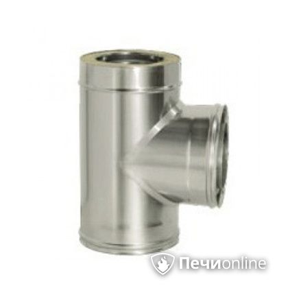 Дымоход Дымок Тройник 90° с изоляцией 0.5 мм. ТRFR90 120/200 в Орске