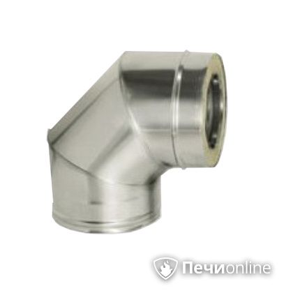 Дымоход Дымок Колено 90° с изоляцией 0.5 мм. OТFR90 120/200 в Орске