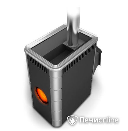 Дровяная банная печь TMF Аврора Inox ДА Иллюминатор антрацит НВ  в Орске