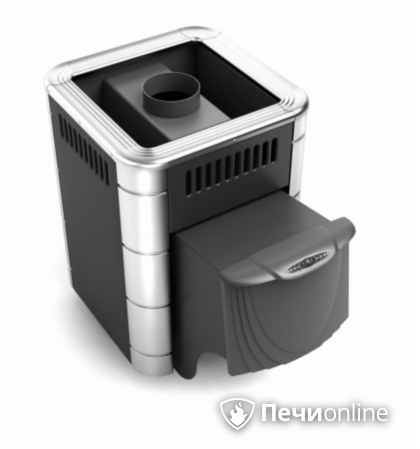 Дровяная банная печь TMF Оса Inox антрацит нержавеющие вставки в Орске