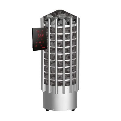 Электрокаменка для сауны Harvia Glow Corner TRC90XE c цифровой панелью управления в Орске
