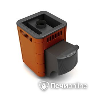 Дровяная банная печь TMF Оса Carbon терракота дверь антрацит в Орске