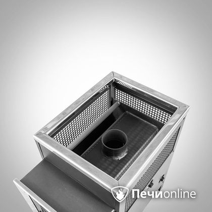 Дровяная банная печь Радуга ПБ-21 (встроенный теплообменник) 6 мм прочистная дверца в Орске