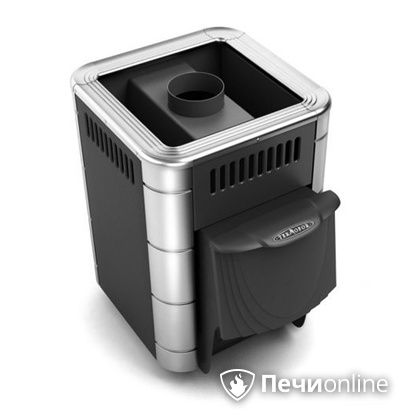 Дровяная банная печь TMF Оса Inox дверь антрацит короткий канал антрацит в Орске